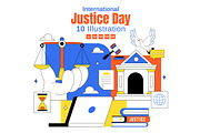 10 International Justice Day, a Person Illustration by denayunebgt (Thumbnail 1 of 4)