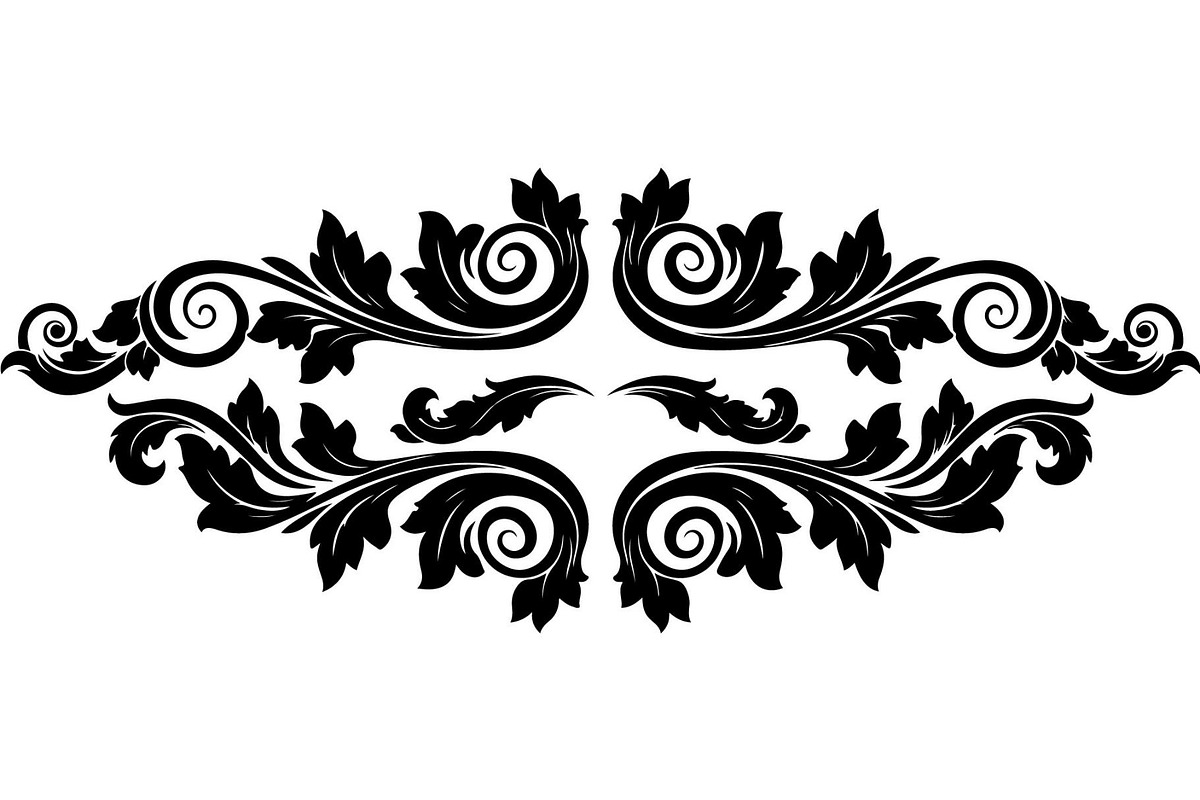 Vintage Floral Divider Bundle, a Decorative Illustration by Designer_Momina (Photo 9 of 21)