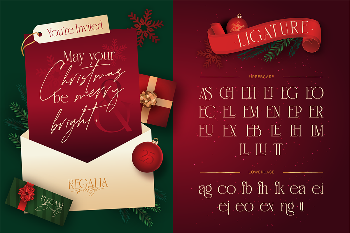 Regalia Prestige, a Serif Font by Burntilldead (Photo 5 of 12)