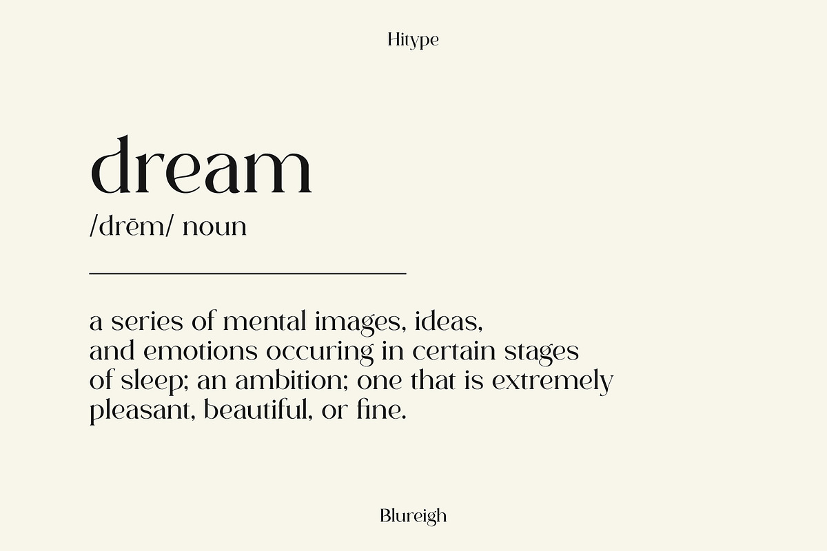 Blureigh Typeface - Hitype, a Serif Font by Hitype (Photo 5 of 10)