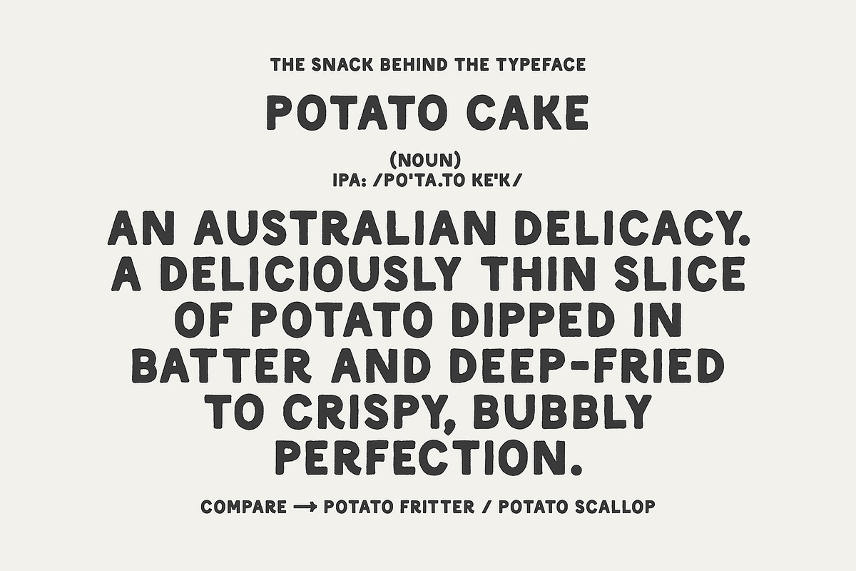 Potato Cake • Hand-drawn font, a Font by Cassie Brock Design (Photo 2 of 8)
