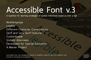 Accessible Font Version 3, a Sans Serif Font by Educational Design (Thumbnail 1 of 16)