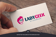 Lady Geek Logo Template, a Branding & Logo Template by LOGOMAGINE (Thumbnail 2 of 16)