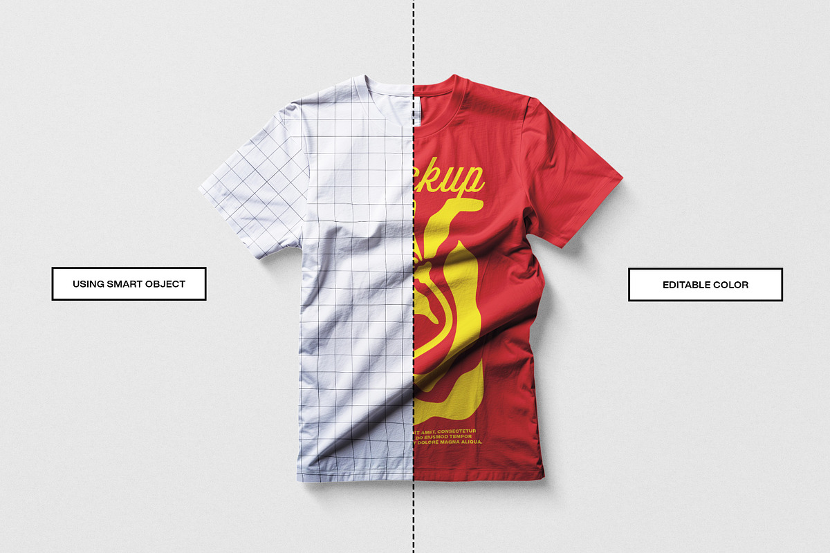 Flat Lay T-Shirt Mockup, a Shirt Mockup by Lemockup (Photo 2 of 5)