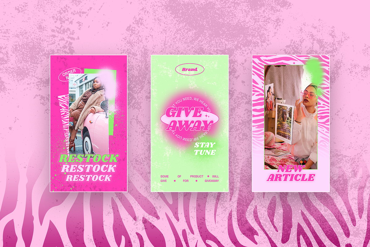 Y2K Grunge Instagram Template, a Social Media Template by Sixtysix Labs (Photo 4 of 9)