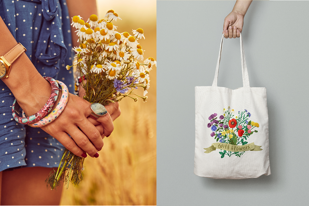 Wild meadow flowers $ herbs, an Object Graphic by yttadesign (Photo 14 of 17)