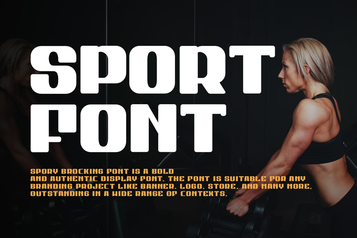 Spory Brocking, a Sans Serif Font by QR Design Studio (Photo 2 of 8)