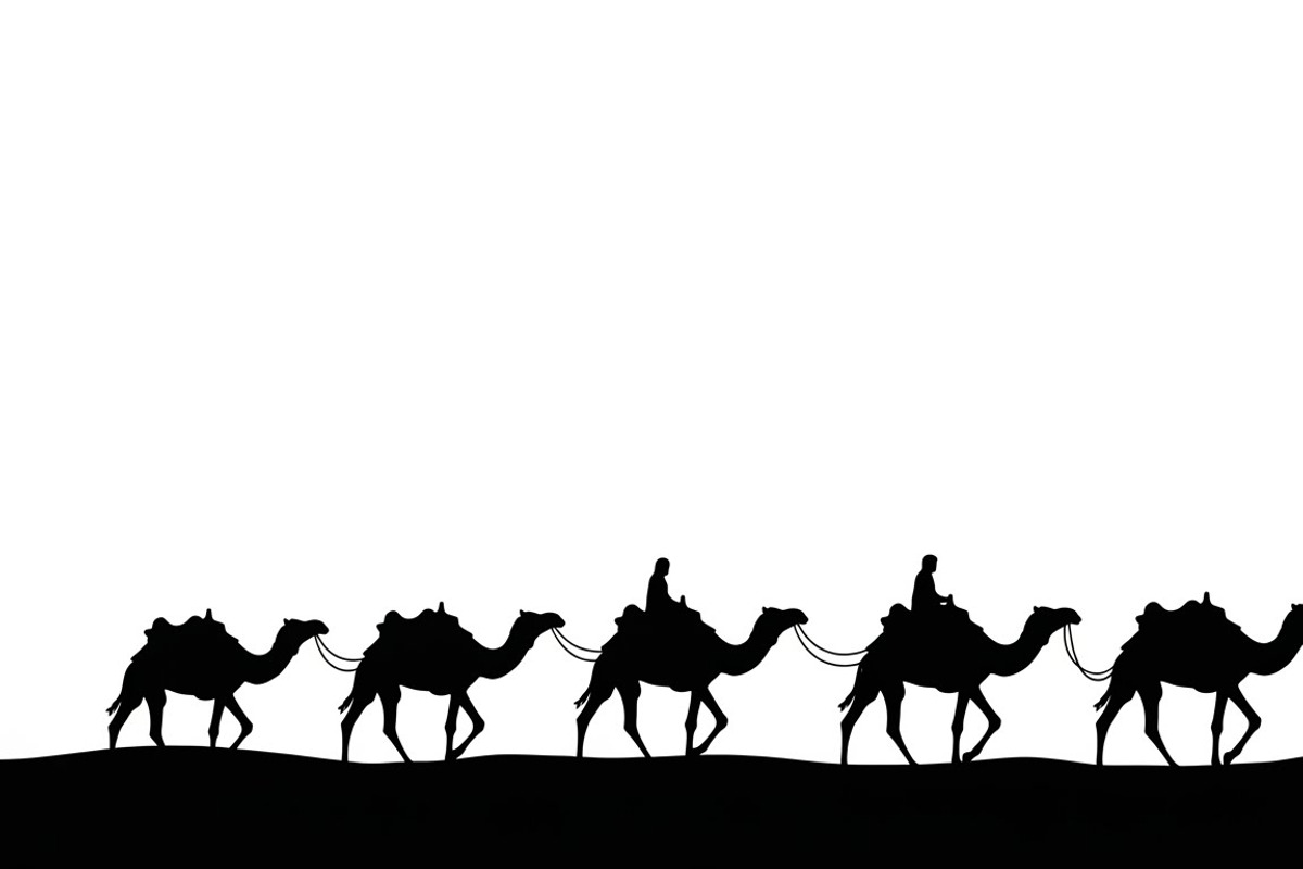 desert nomad silhouettes featuring, an Illustration by Amazin_art (Photo 17 of 25)