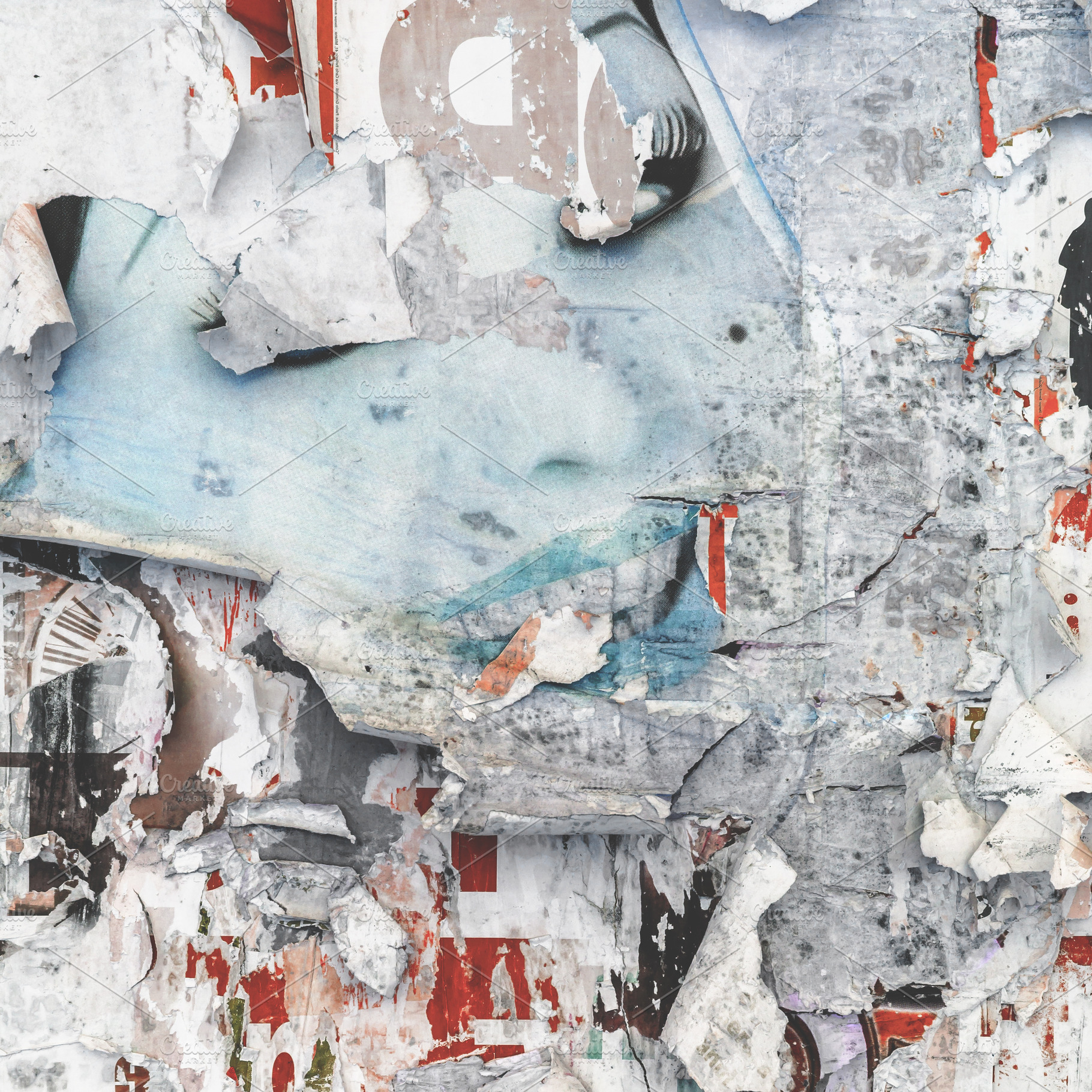 Grunge poster wall, an Abstract Photo by KYNA STUDIO