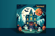 Halloween banner design bundle, a Poster Template by hkmonir (Thumbnail 1 of 4)