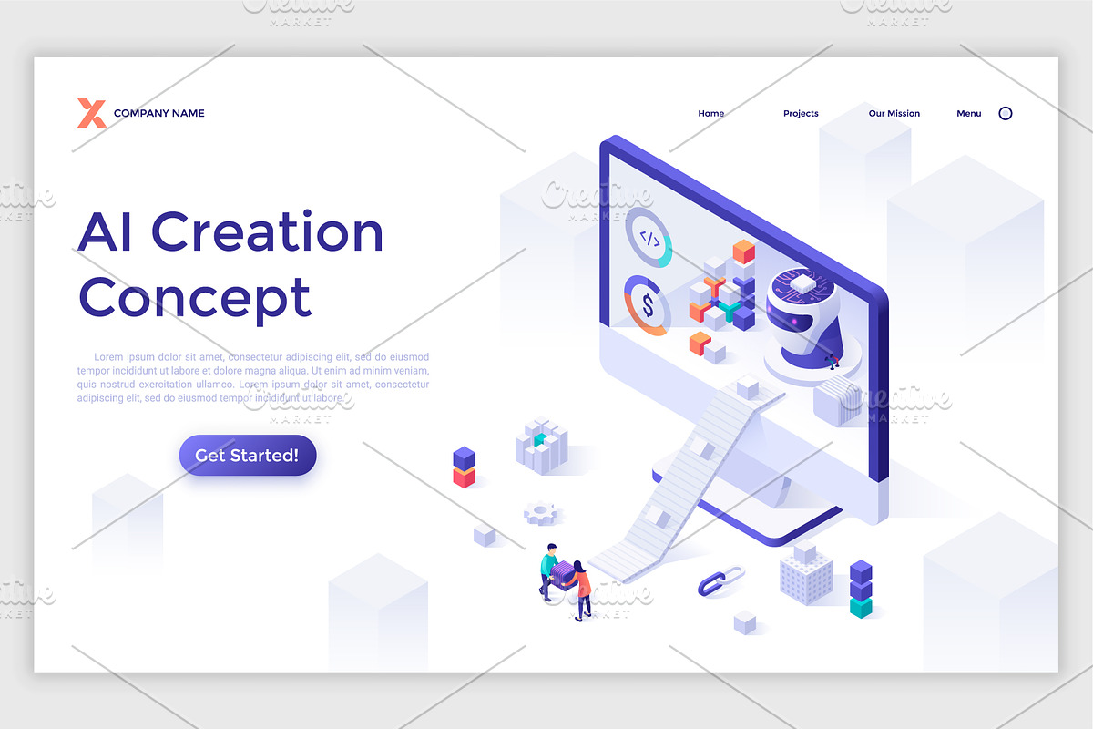 Isometric Solutions Mini. Part 15, a Templates & Theme by Andrew Kras Design (Photo 8 of 16)