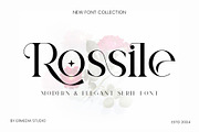 Rossile Serif Font, a Serif Font by Ermedia Studio (Thumbnail 1 of 11)