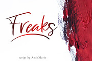Freaks, a Script Font by AMINMARIO (Thumbnail 9 of 9)