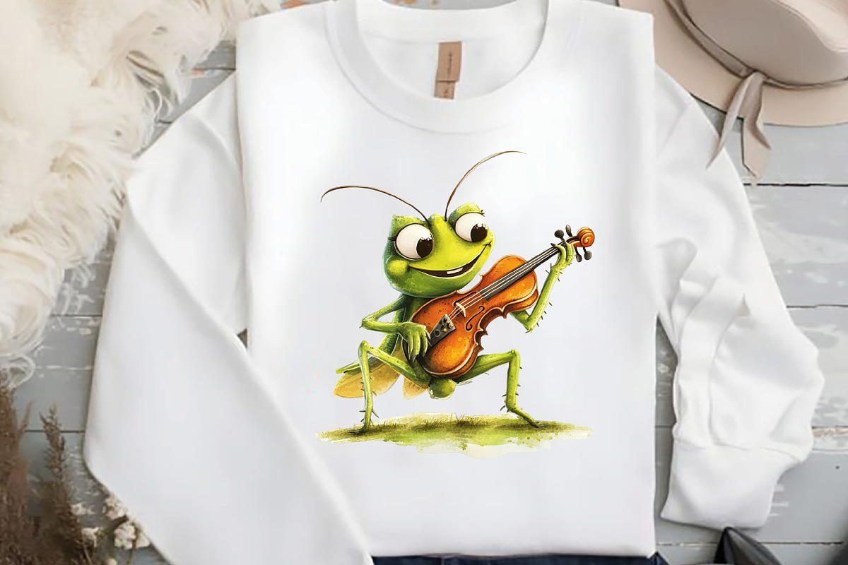 Cute Funny Cartoon Insects Clipart, an Illustration by DreamCafeArt (Photo 4 of 5)
