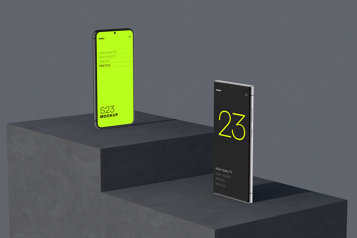 Samsung S23 Mockup, an Android Mockup by Mockupdaddy (Photo 20 of 21)