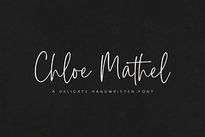 Chloe Mathel Handwritten Font
