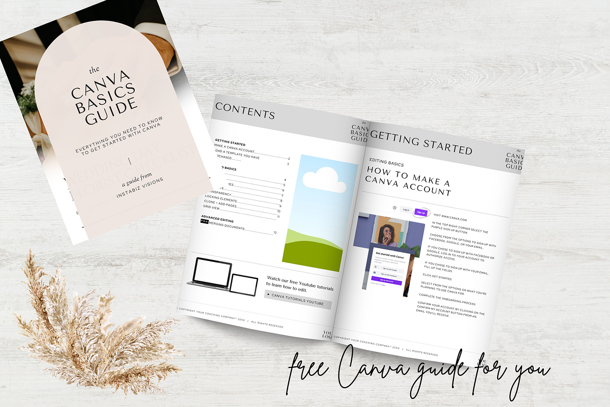 WEDDING DAY FLORIST CHECKLIST, a Brochure Template by Daring Digies (Photo 5 of 5)