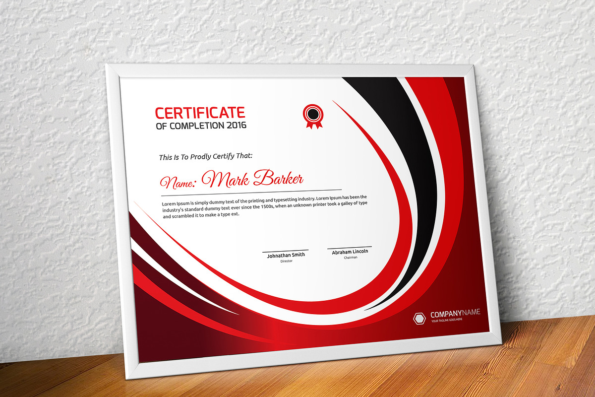 Certificate Word | PSD | AI, a Stationery Template by Curve Design (Photo 1 of 4)