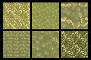 Green and Gold Ginkgo Patterns, a Texture Graphic by Digital Curio (Thumbnail 4 of 5)