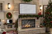 Christmas Holiday Framed TV Mockup, a Household Mockup by RevintageStudio (Thumbnail 5 of 5)