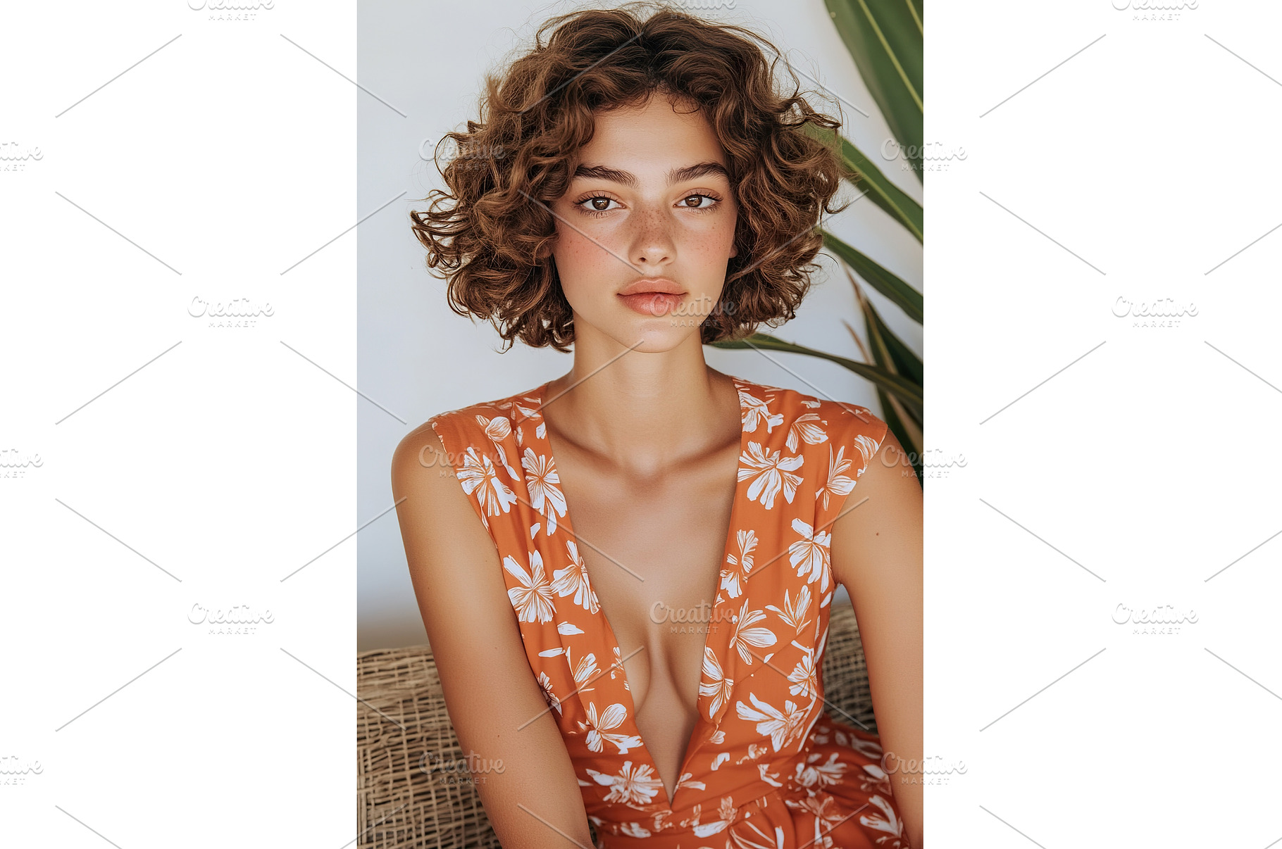 Young caucasian female in floral, a Beauty & Fashion Photo by Lermont51