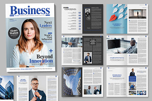 Business Magazine, a Magazine Template by BrandPacks