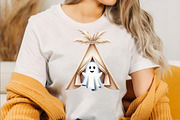 Boho Fall Halloween Ghost  Clipart B, an Illustration by SVGArt (Thumbnail 7 of 8)