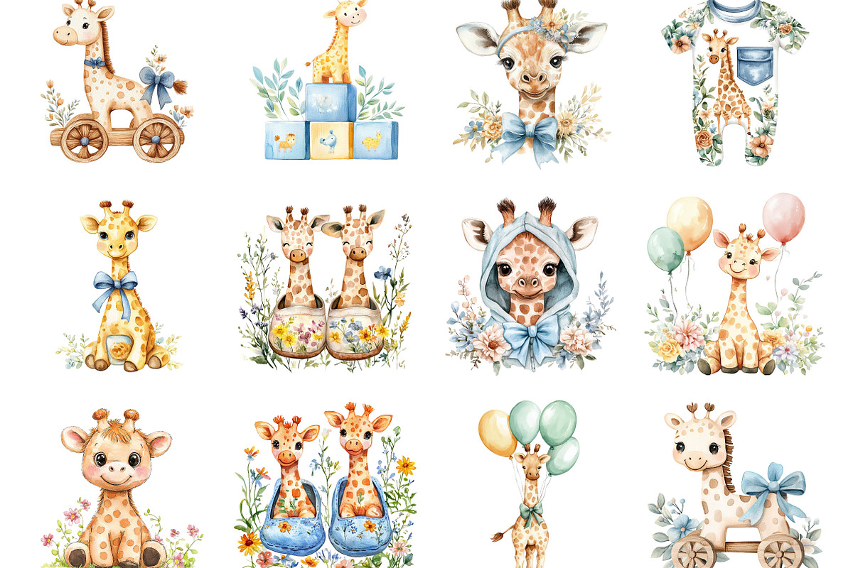 Nautical Nursery Baby Shower Clipart, a Seasonal Illustration by Designking (Photo 2 of 5)