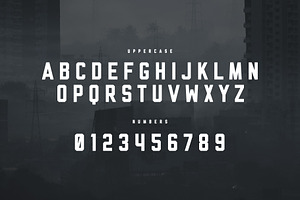 Grit - Industrial Font