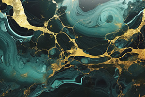 abstract green marble background. Marbling artwork texture. Gene, an Abstract Photo by Ales Munt