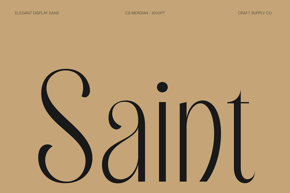 CS Merdian – Elegant Sans Serif, a Sans Serif Font by Craft Supply Co. (Photo 2 of 8)