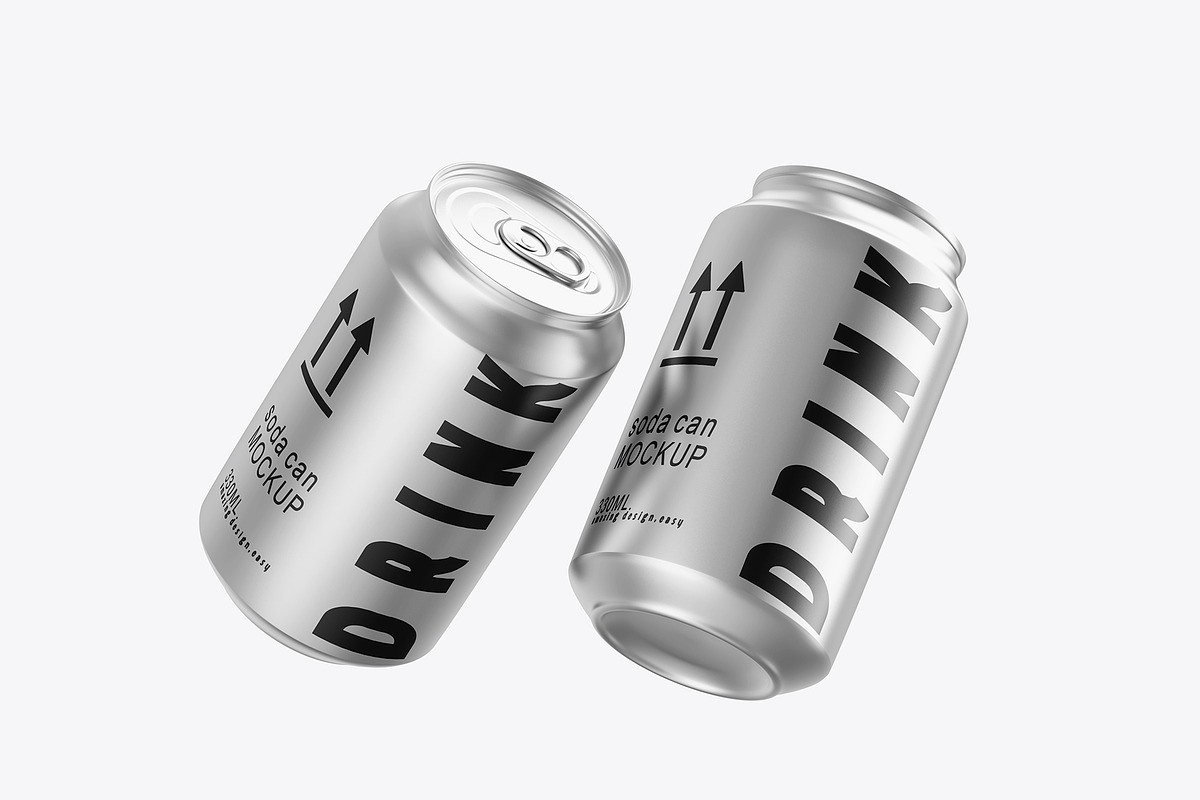 Soda Can Mockup Set 330ml, a Packaging Mockup by pixelmock (Photo 5 of 11)