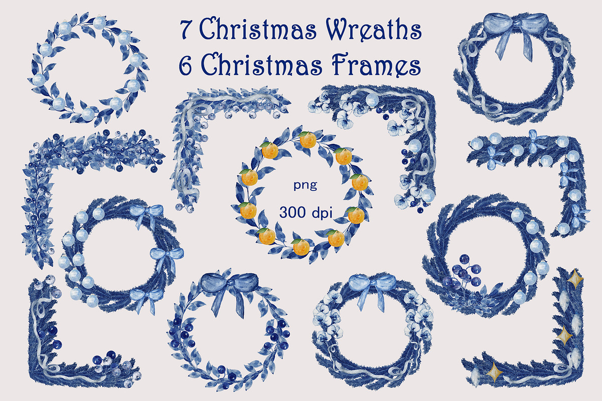Christmas in Blue, an Illustration by YuliTeh_art (Photo 3 of 11)