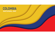 National flag of Colombia, 20 July, a Texture Illustration by Vector Tradition (Thumbnail 2 of 3)
