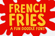 French Fries - A Fun Doodley Font, a Sans Serif Font by Happy Type Club (Thumbnail 1 of 3)