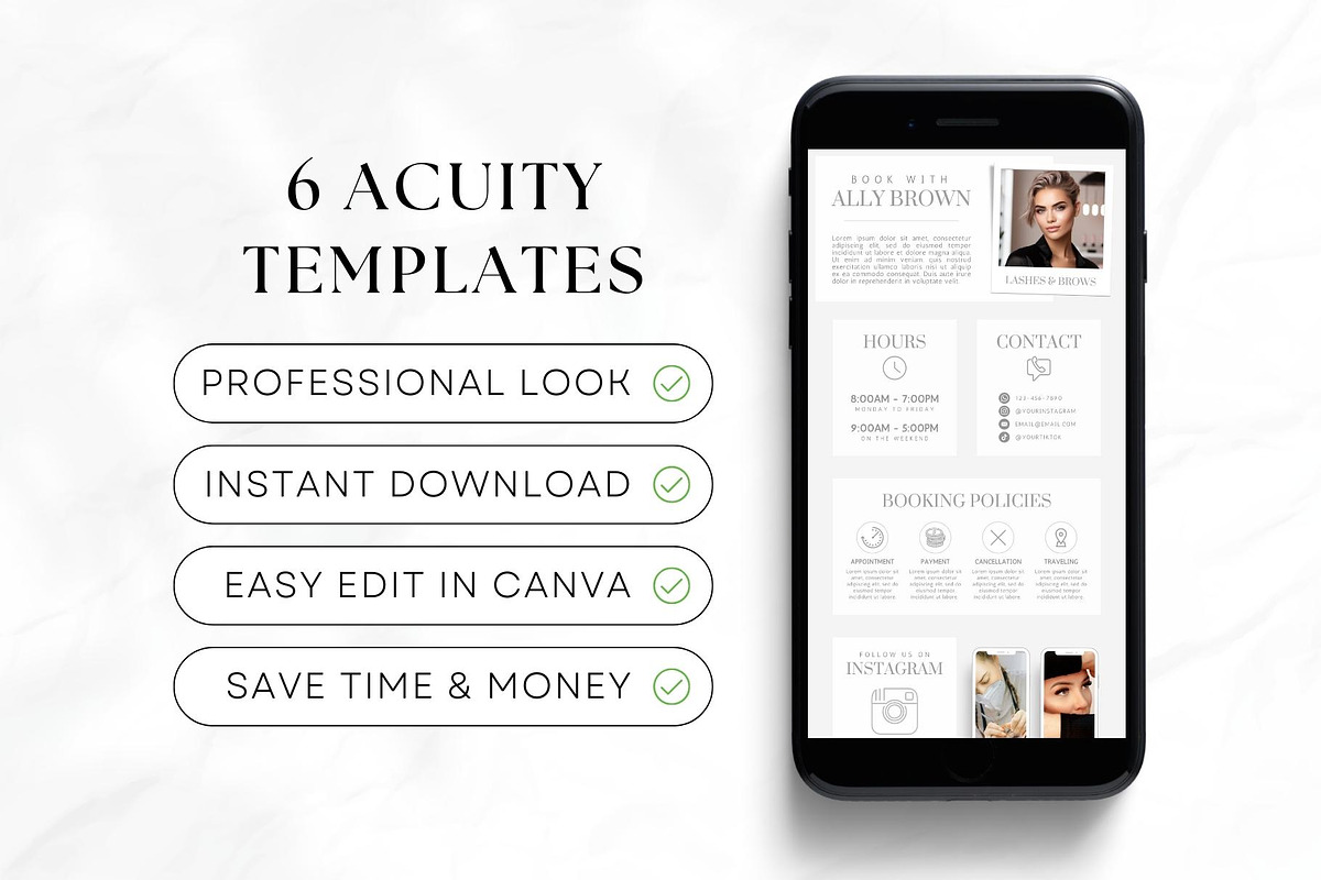 Lash Tech Acuity Scheduling • Canva, a Websites & App Template by OniriqveDesigns (Photo 6 of 8)