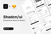Shadcn UI Components for Sketch, an UI Kit Template by WhiteUI.Store (Thumbnail 1 of 9)