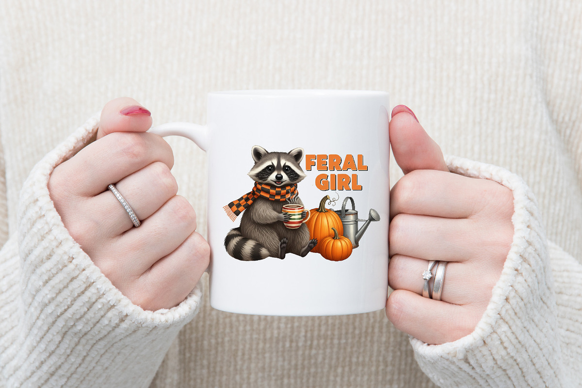 Feral Girl Fall Png Autumn Feral Png, a Graphic by Designking (Photo 2 of 4)