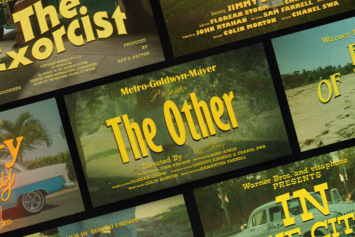 Vintage Movie Titles, a Design Template by Pixflow (Photo 1 of 12)