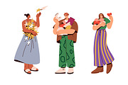 People holding different items set, a Person Illustration by Good Studio (Thumbnail 2 of 5)