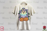 Rainbow Pastel Ghost Halloween PNG, a Graphic by Moss Rose (Thumbnail 3 of 3)