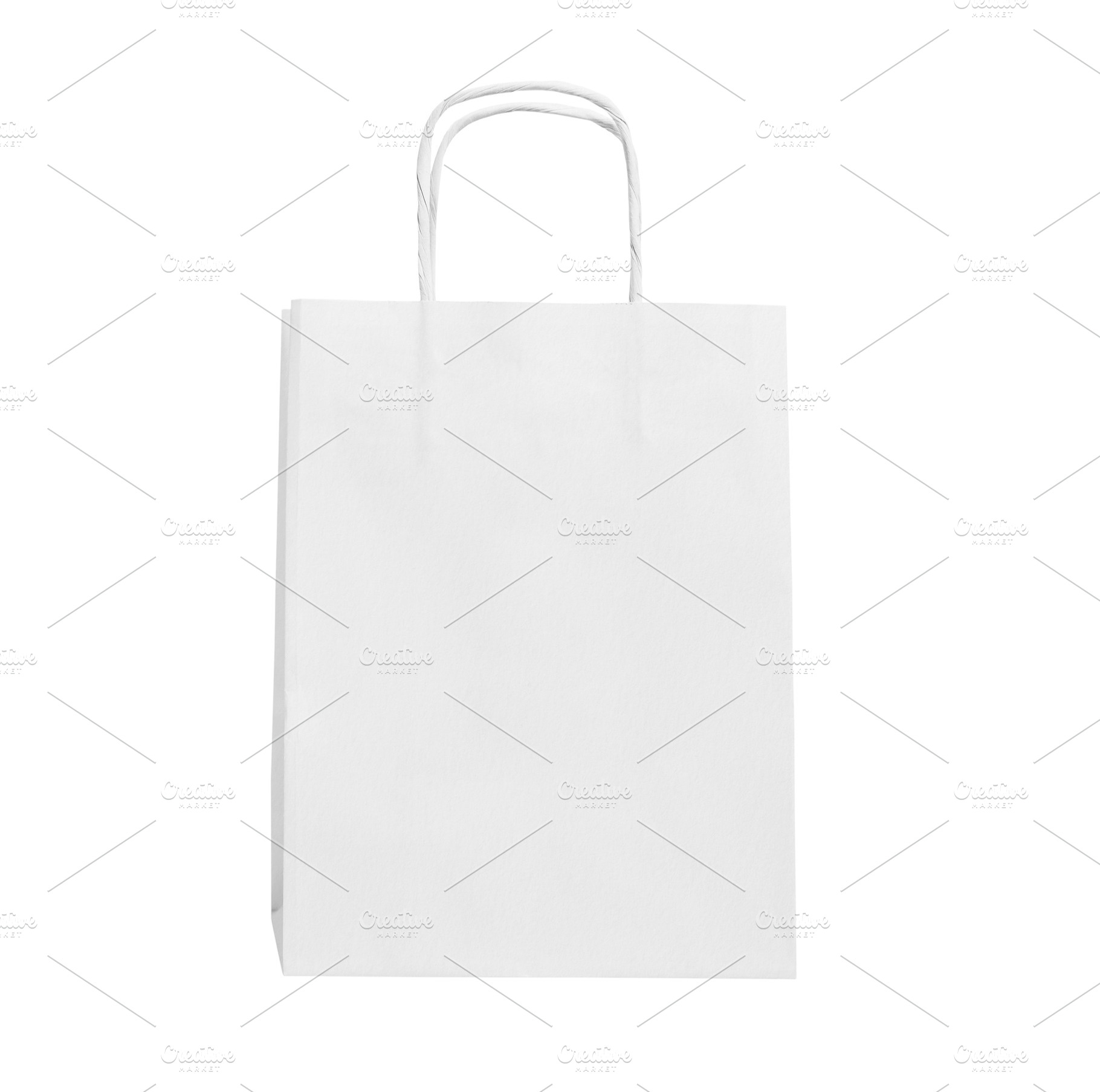 White paper shopping bag isolated, a Beauty & Fashion Photo by BOOCYS