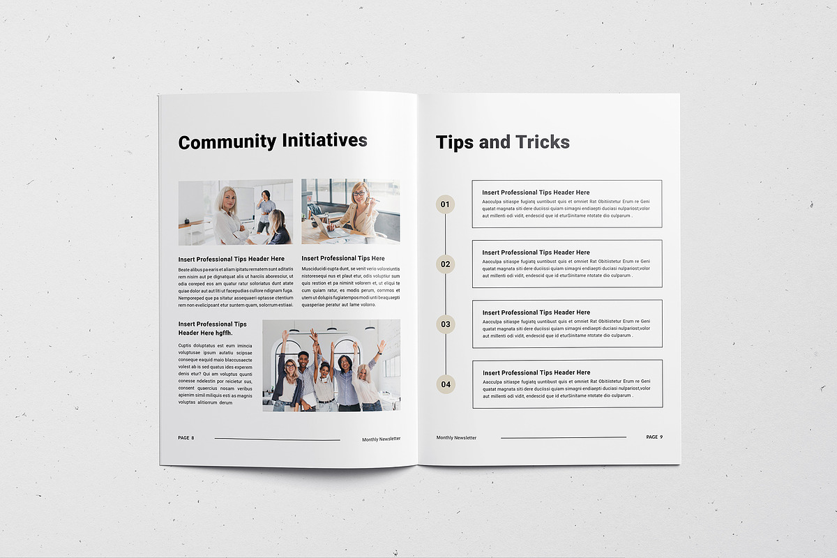 Newsletter Template / Ms Word, a Magazine Template by Creativity-Design (Photo 5 of 7)