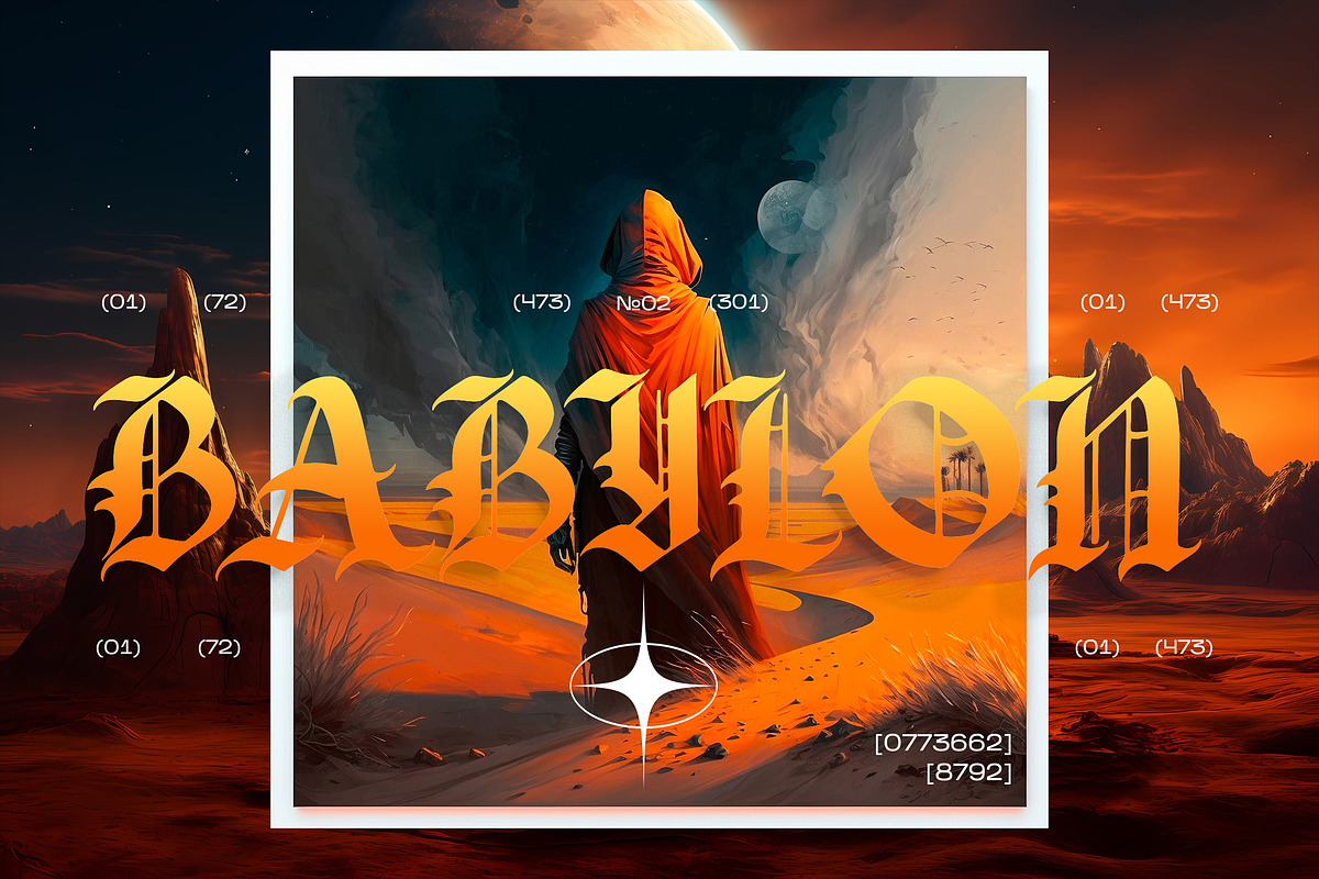 BLEZED Blackletters Gothic Display, a Blackletter Font by dansdesign (Photo 7 of 8)