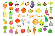 68 Fruit and Veg With Faces Bundle, a Healthcare Illustration by LilyBoo Clipart (Thumbnail 2 of 4)