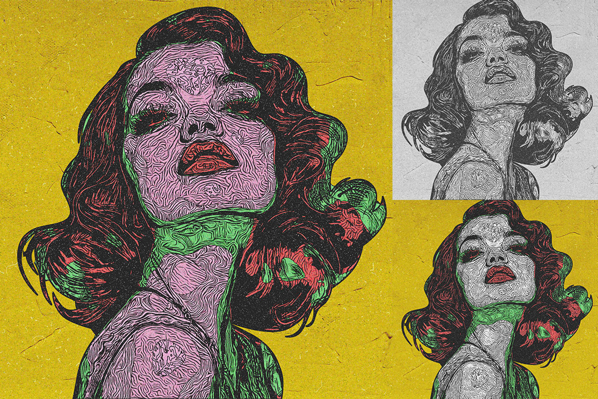 Pop Line Art Photo Effects, an Action Add-On by Amorjesu.com (Photo 24 of 43)