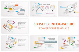 3D Paper Powerpoint Template