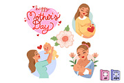 Mother's Day Vector Illustration Set, a Person Illustration by MISS CHATZ (Thumbnail 2 of 3)