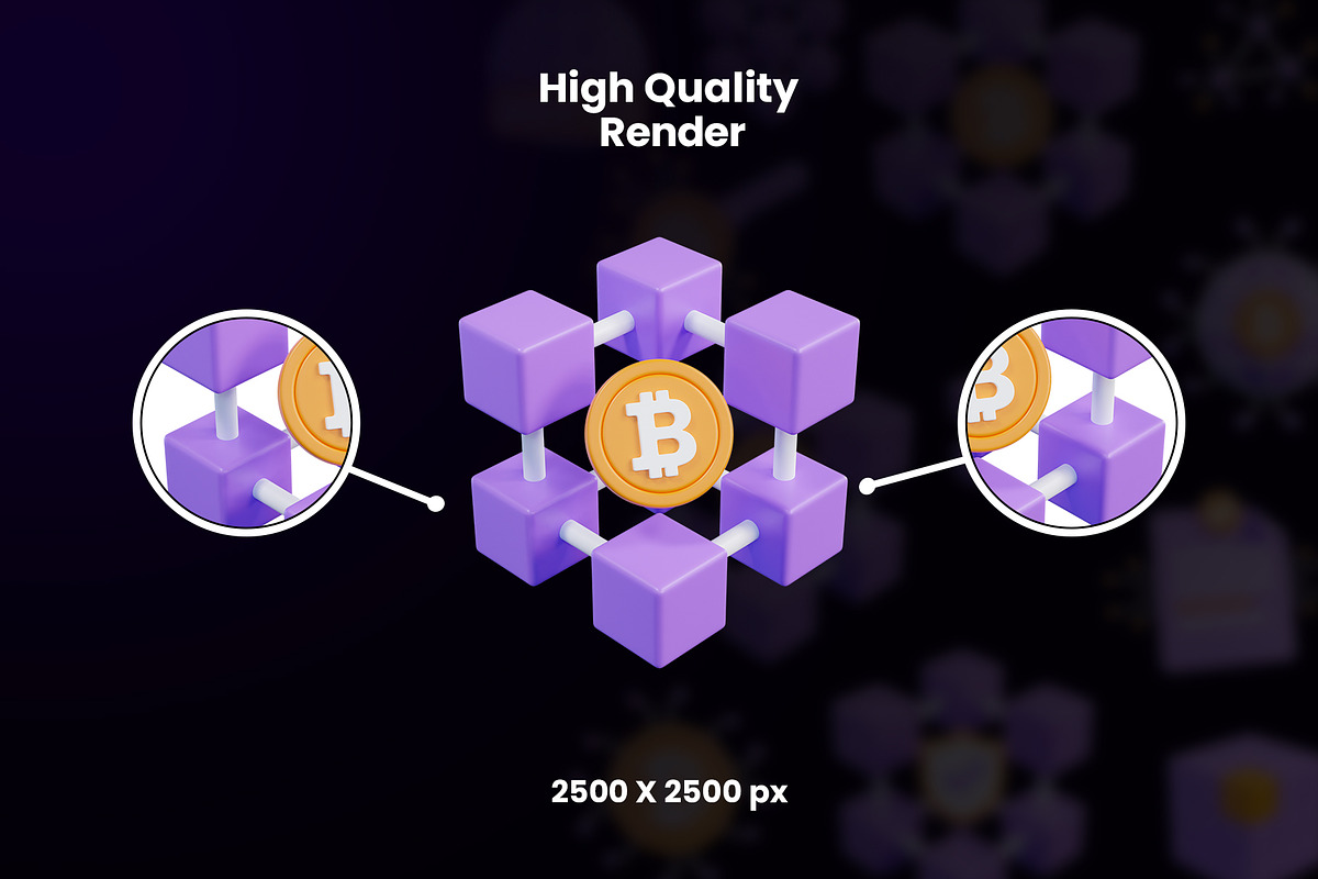 Blockchain 3D Icon, an Object 3D Model by Artnivora.Std (Photo 2 of 4)