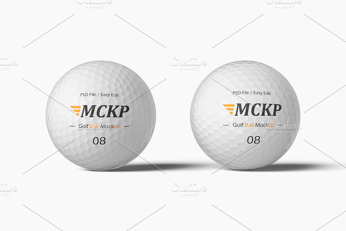 Golf Ball Mockup Set, an Advertising Mockup by ForgeDesign (Photo 7 of 7)